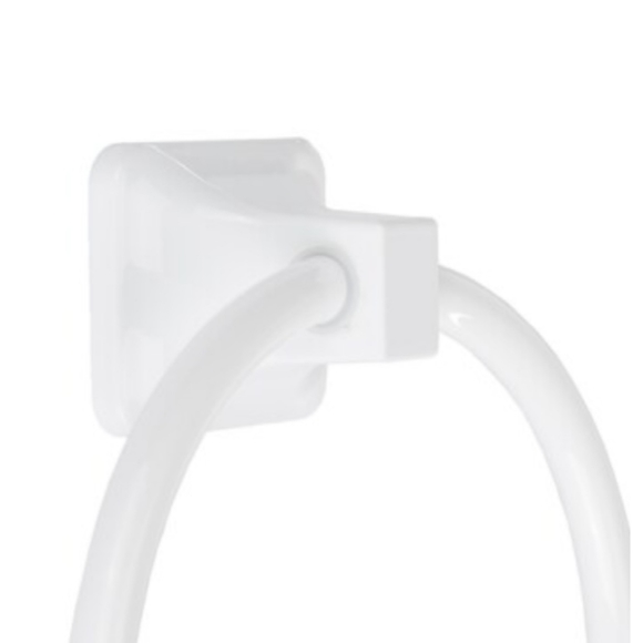 2 Project Source Seton White Wall Mount Single Towel RingNew in BoxModel #5988 - Picture 4 of 6